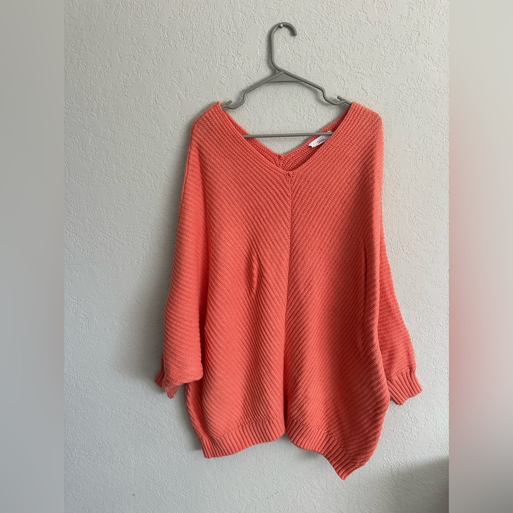 Like New Oversized Talulah Coral Sweater